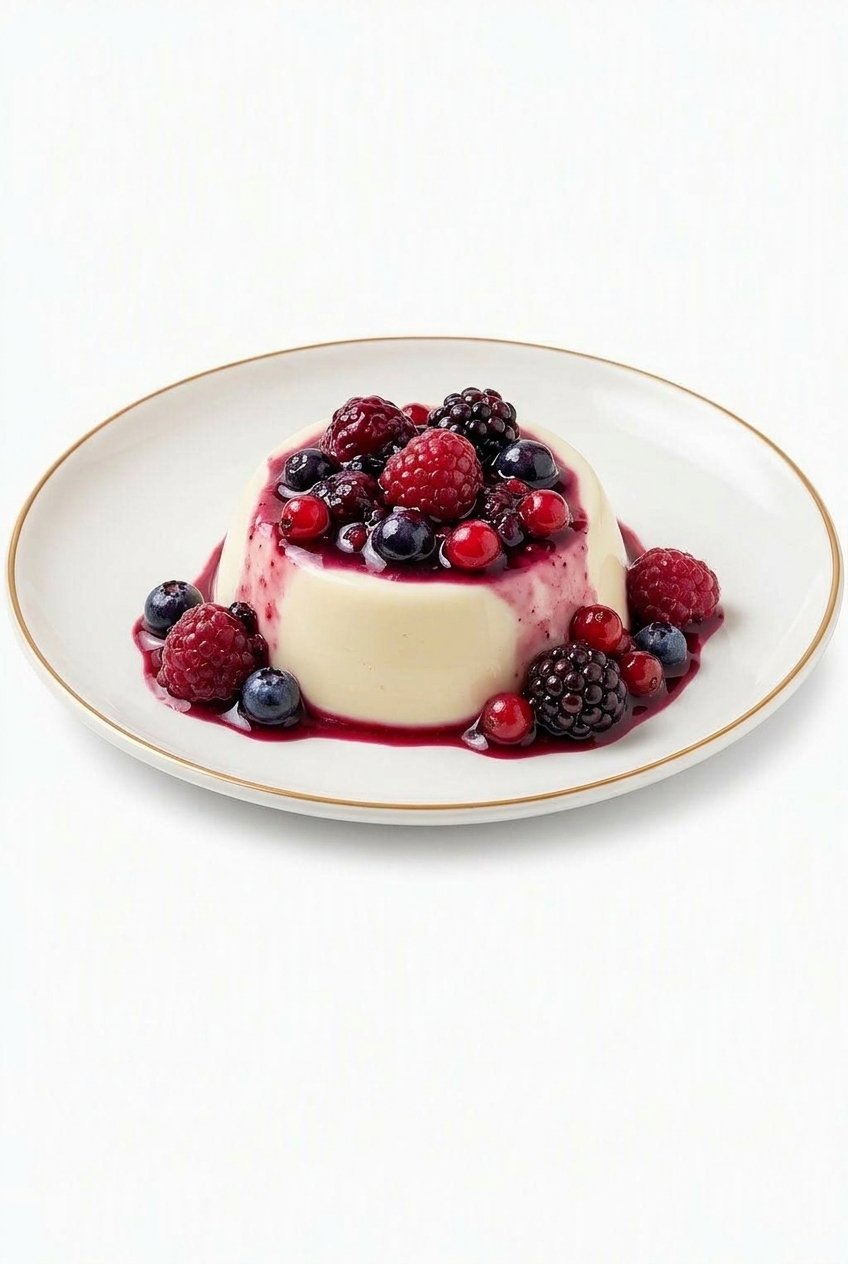 Panna cotta ai frutti di bosco