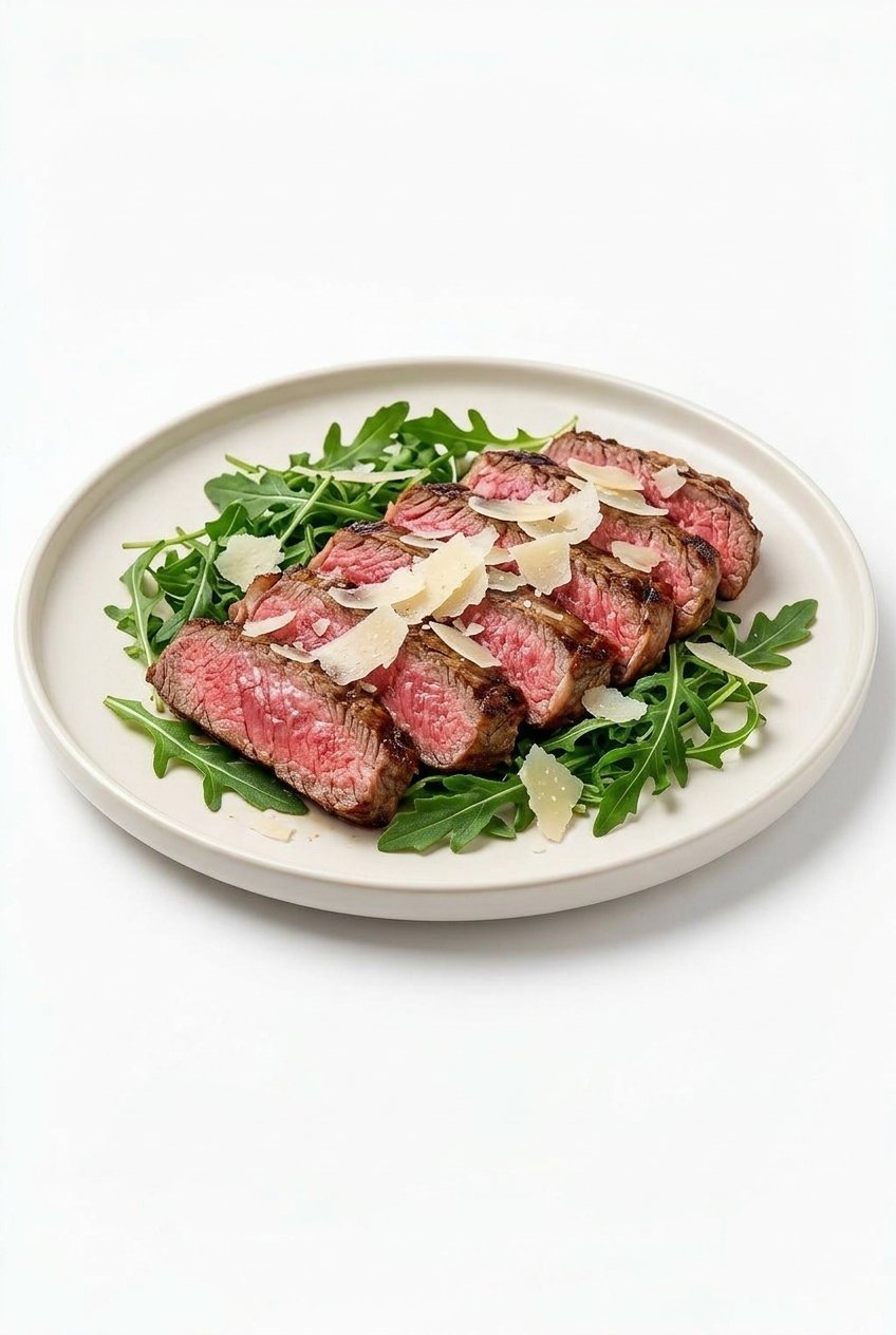 Tagliata di manzo con rucola e grana